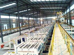 خط إنتاج ألواح الحوائط TYF-16B نوع ثابت  (ألواح الخرسانة المسلحة بالألياف الزجاجية GRC، حوائط مركبة من ألواح سيليكات الكالسيوم)