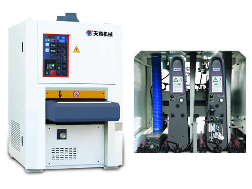 ماكينة صنفرة الدهان  (بوحدتين للصنفرة، عجلة صقل واحدة)
